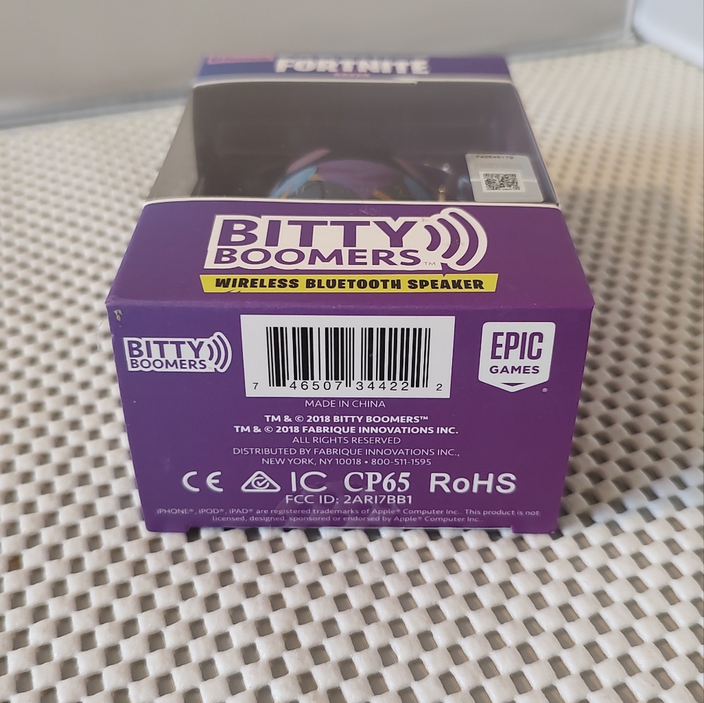 Fortnite Raven Bitty Boomers Wireless Bluetooth Speaker NWT - Picture 5 of 5